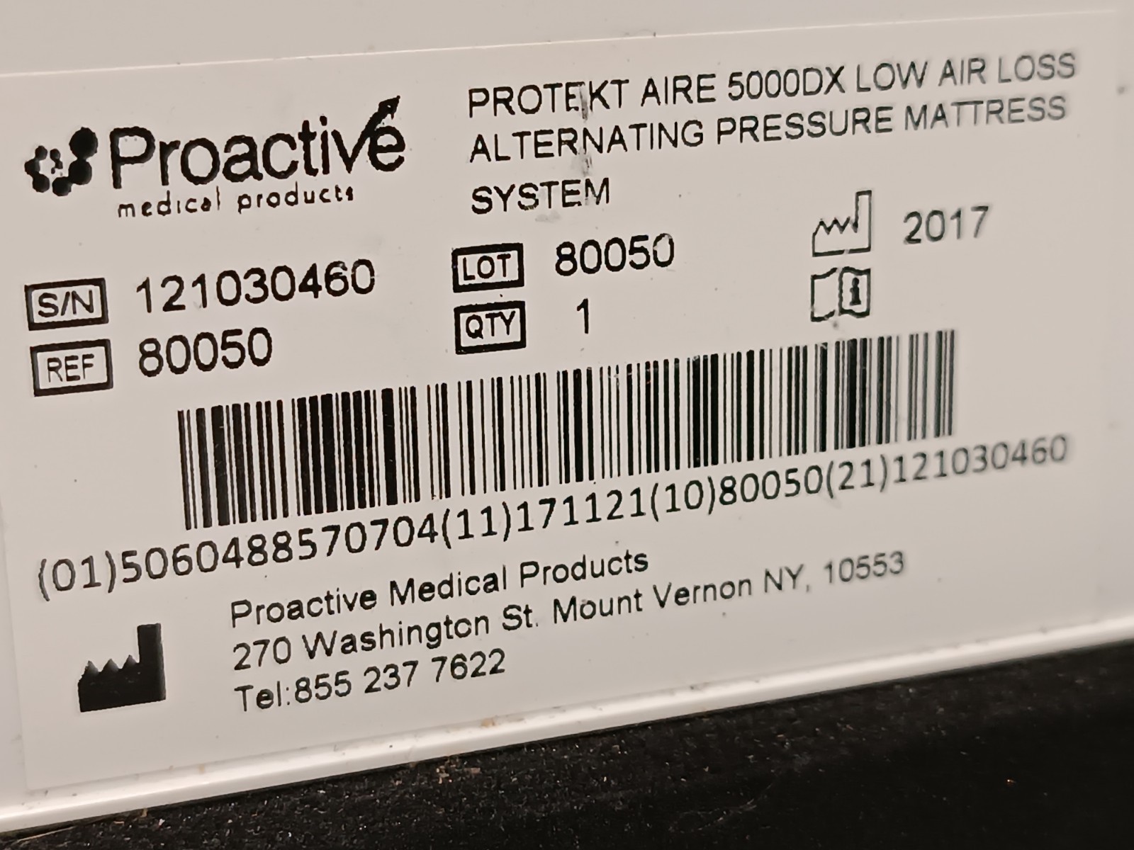 Proactive 80050 Protekt Aire 5000DX Low Air Loss / Alternating Pressure Pump