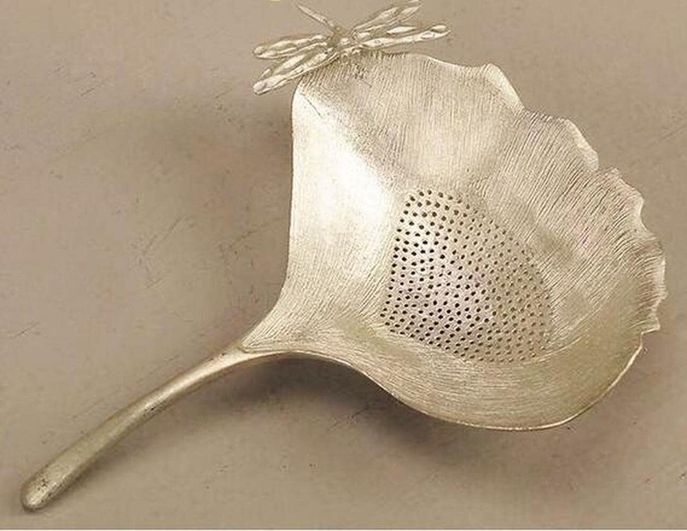 Tin Leaf Dragonfly Tea Strainer Handmade Creative Tea Filter Kung Fu Tea Set