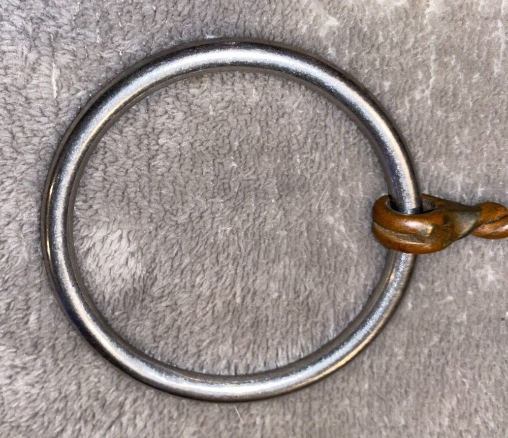 5 3/4'' REINSMAN TWISTED WIRE COPPER SNAFFLE #117 BIT