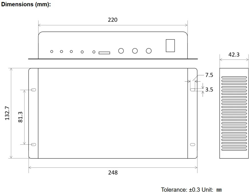 HD-A5L LED Display Multimedia Player Support Synchronous Asynchronous Switching