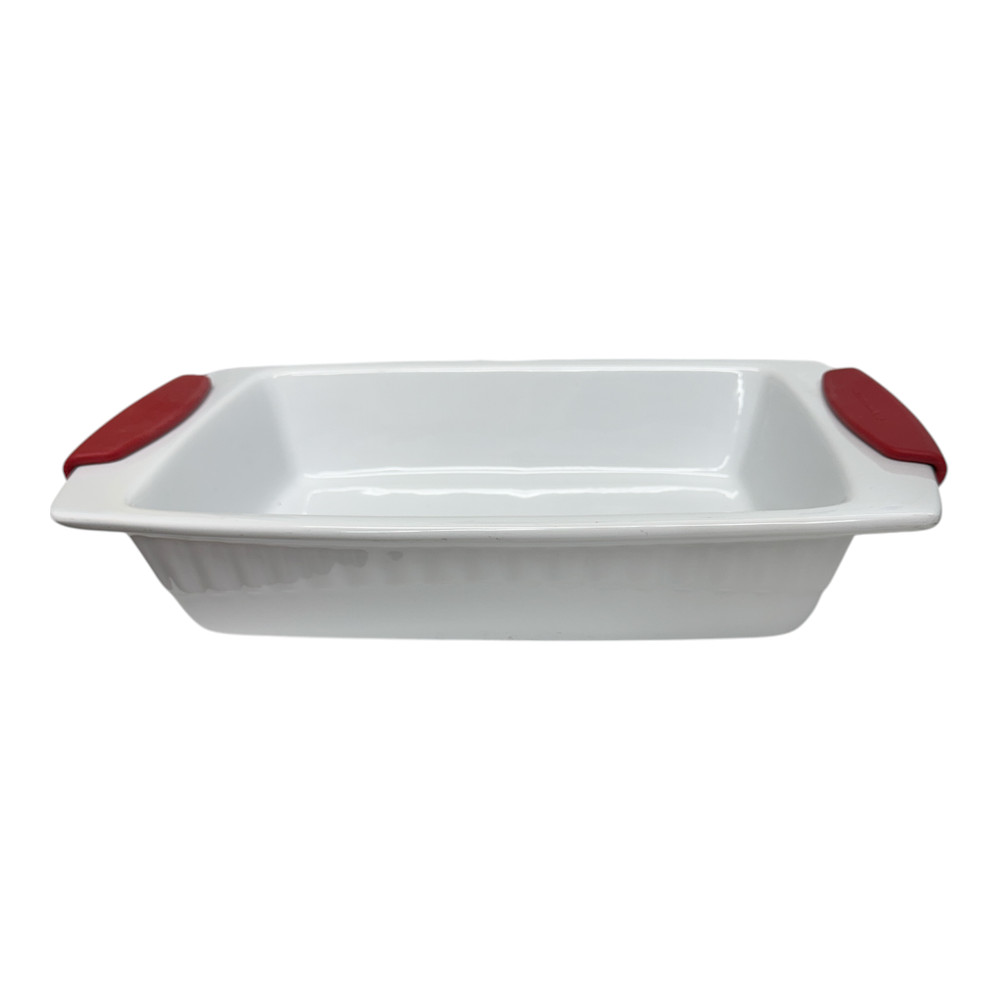 Kitchenaid Rectangle 3 Quart Stoneware Bakeware Casserole Dish with Grips EUC