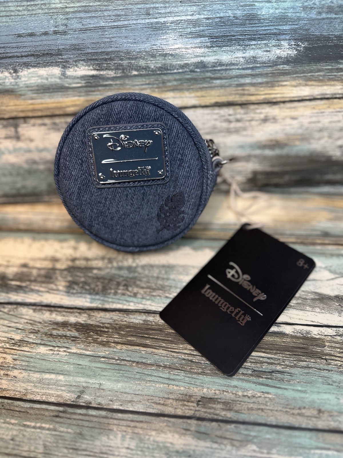 NEW Loungefly Disney Coin Purse Wristlet •Lilo & Stitch • Denim