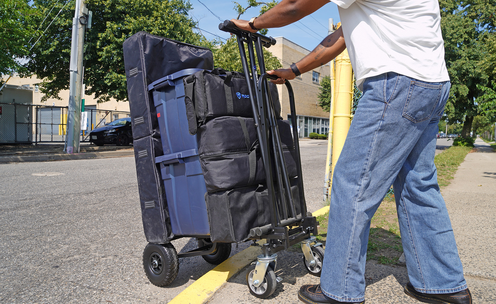 ROCK CART OFF-ROAD Equipment Transport Utility Roller Car 700 LB Capacity