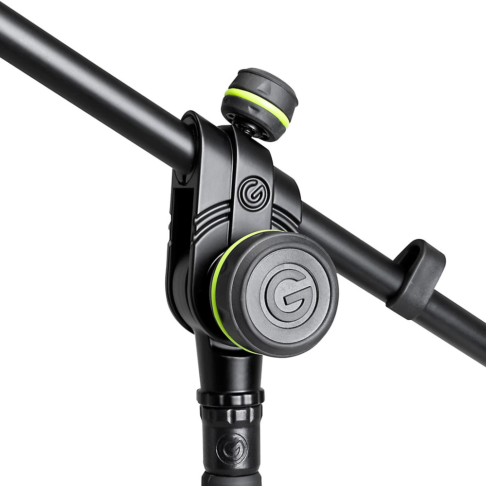 Gravity Stands Microphone Stand w/Round Base/2-Point Adjustment Telescoping Boom