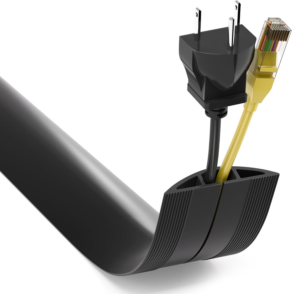 Black Floor Cable Cord Cover