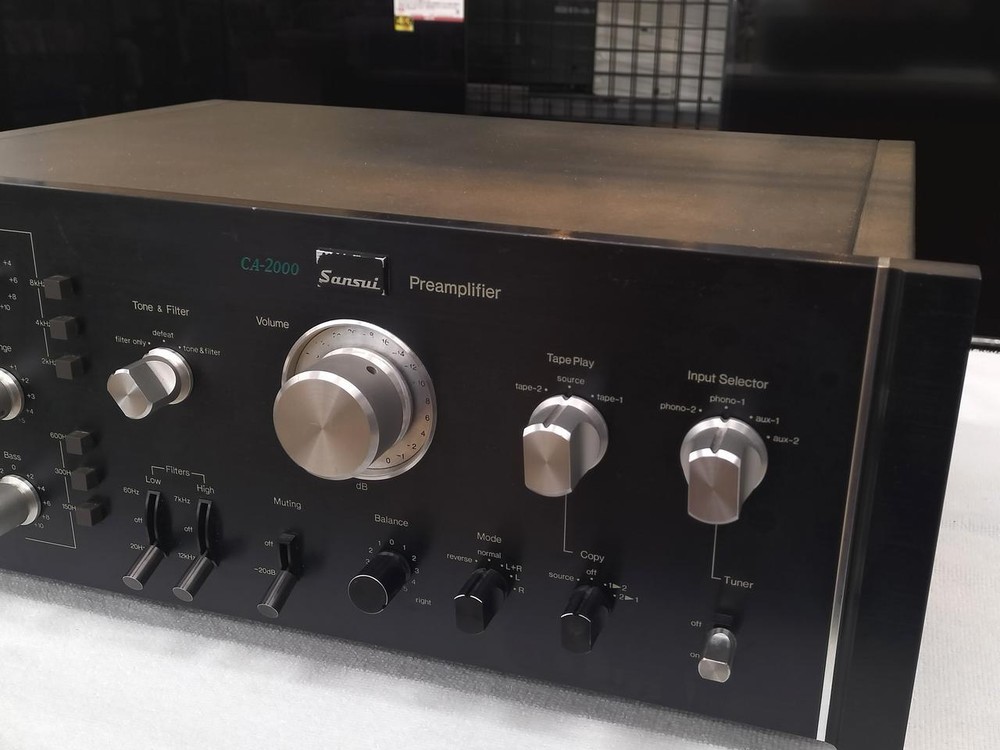 Sansui CA-2000 Stereo Preamplifier Transistor Tested Japan