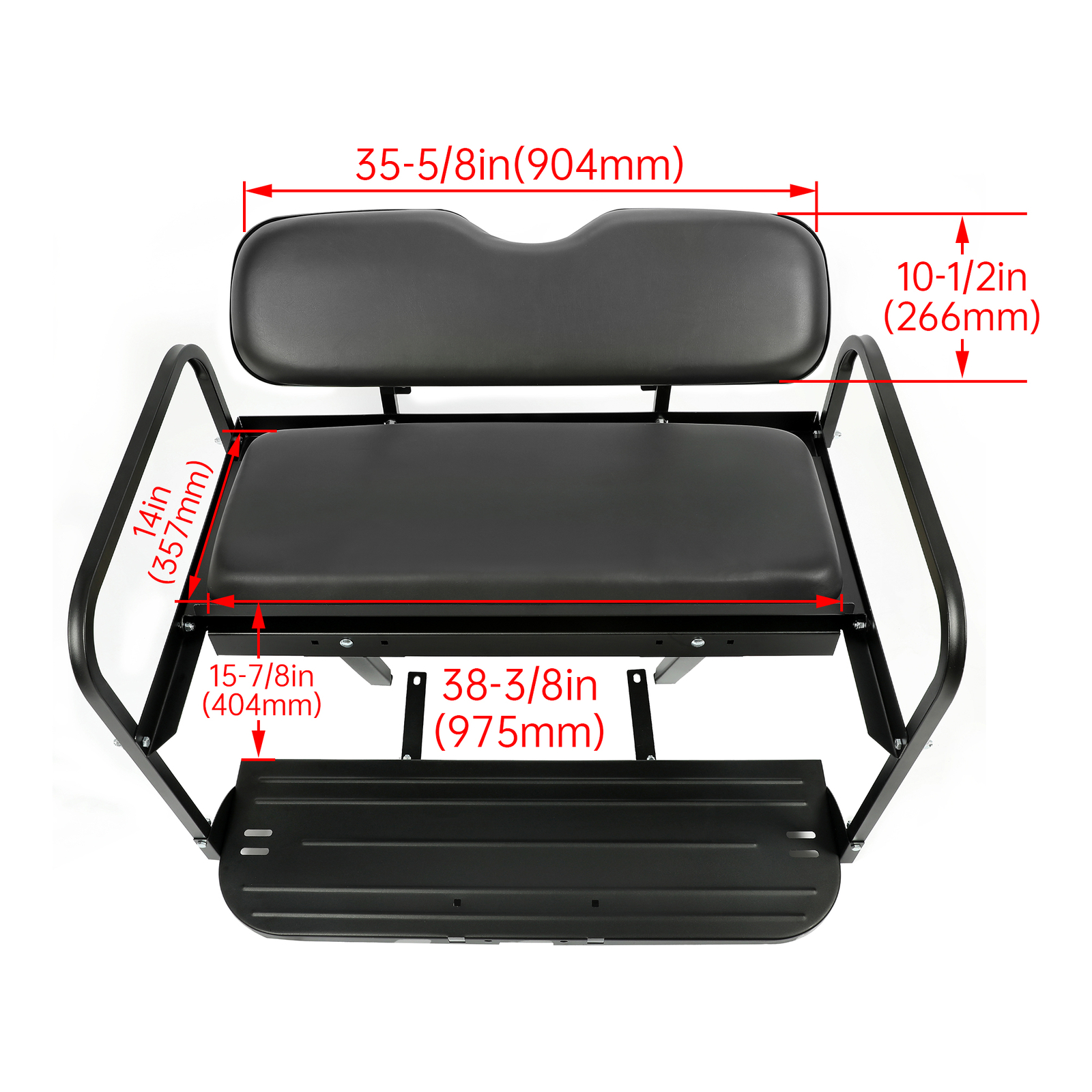 Golf Cart Flip Folding Rear Back Seat Kit For Yamaha Drive G29 2007-2016