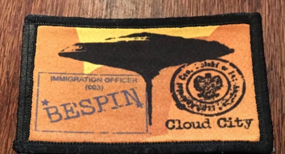 Star Wars Mos Eisley Spaceport Cantina Sign Morale Patch.