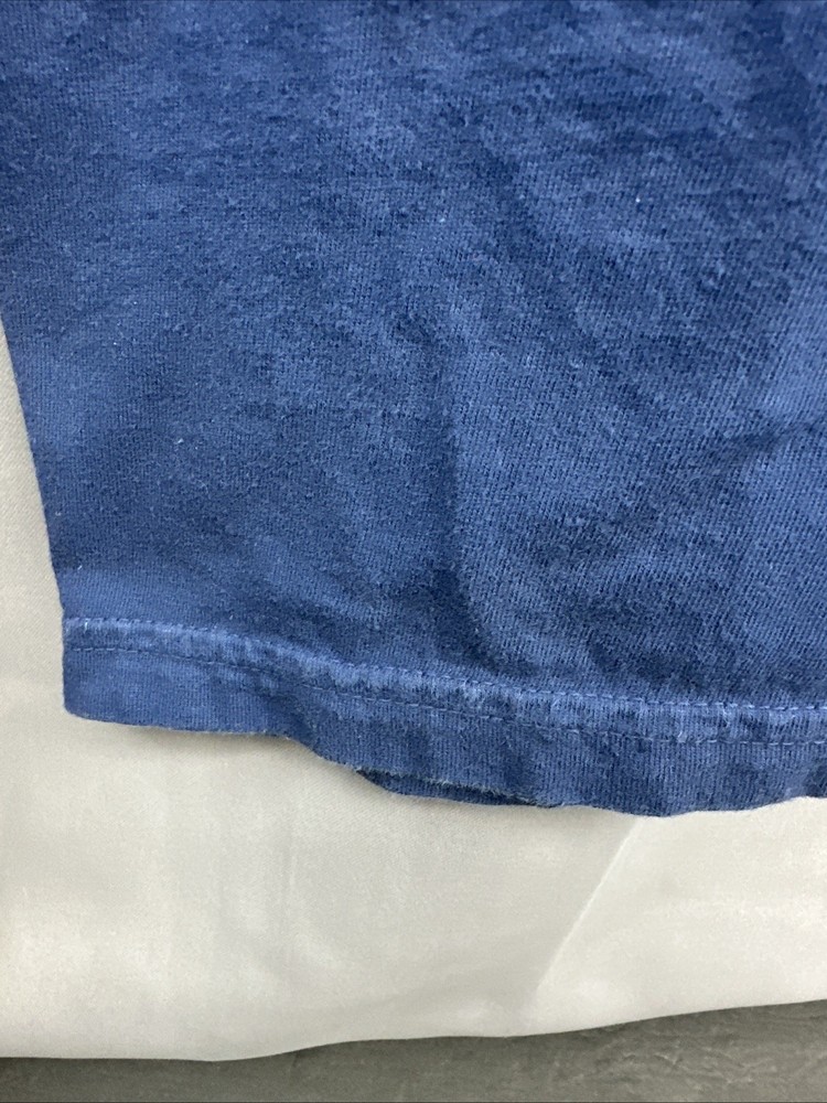 COL BRUCE HAMPTON Comfort Colors Navy Tee Altered Cut Off Small Unisex Jam Band