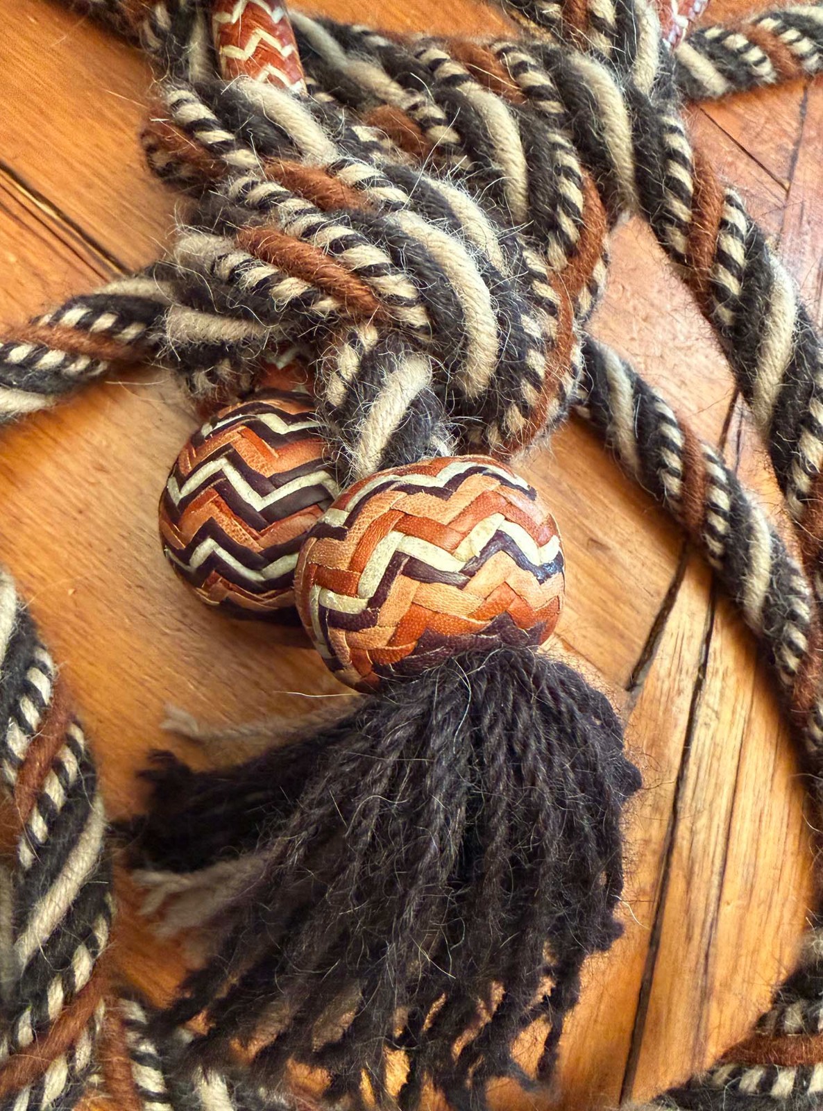 COWBOY VAQUERO 36 X 60 Plait 5/8" KANGAROO HACKAMORE RIG From Jimmy Flores