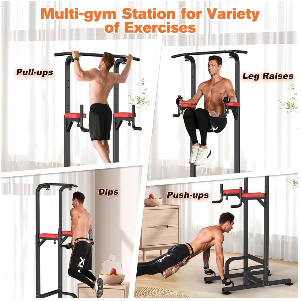 Multifunctional Pull Up Bar Station, 400 lb Weight Capacity