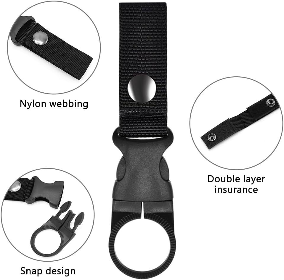 Outdoor Tactical Nylon Keychain Hook Camping Equipment Backpack Buckle Accessory
