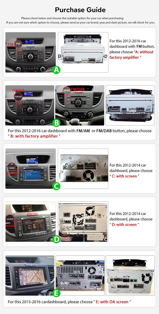 8Core For 2012-2016 Honda CRV 9 Inch Android 13 Carplay Android Auto Head Unit