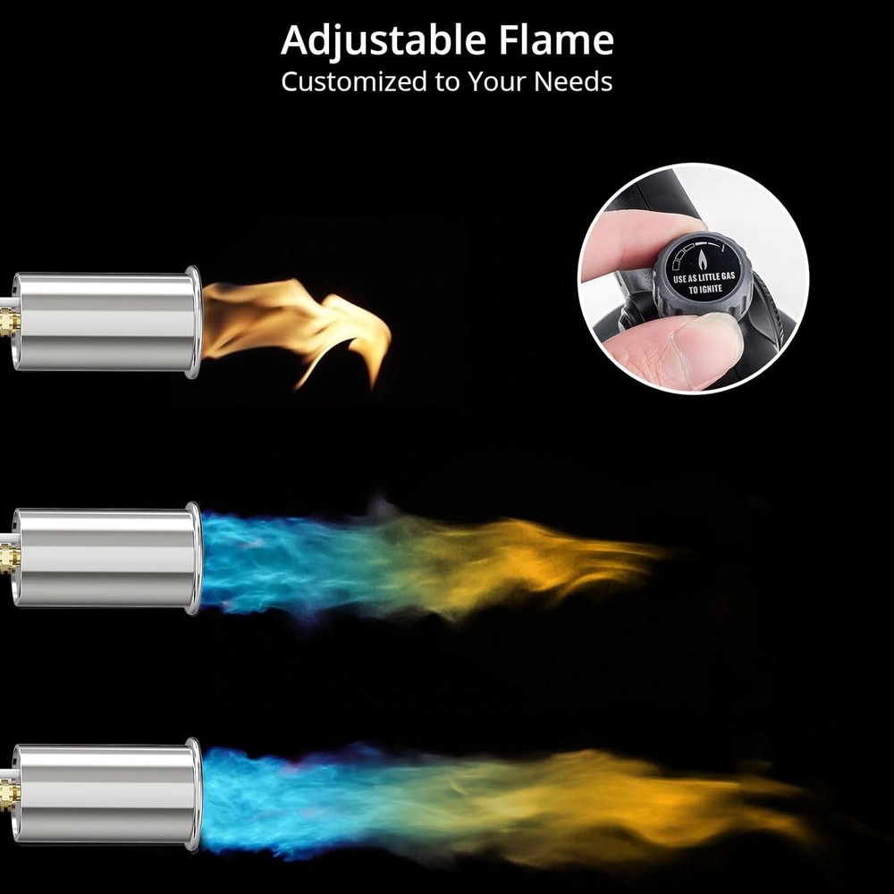 Portable L8010 Cooking Torch: Maximum Flame Control for Culinary Mastery