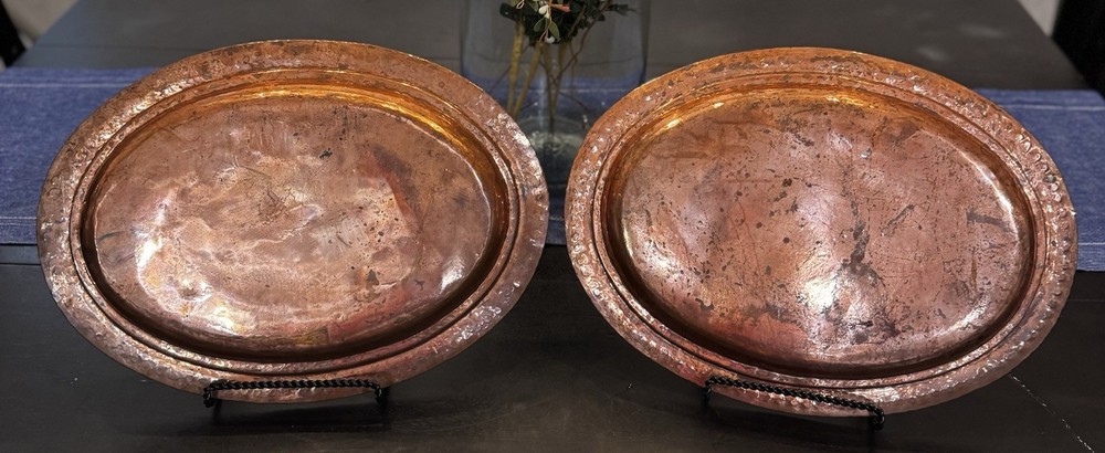 Antique Hammered Copper Serving Platter’s
