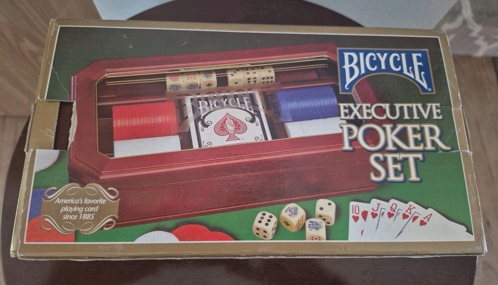 Bicycle Executive Poker Set in Original Box