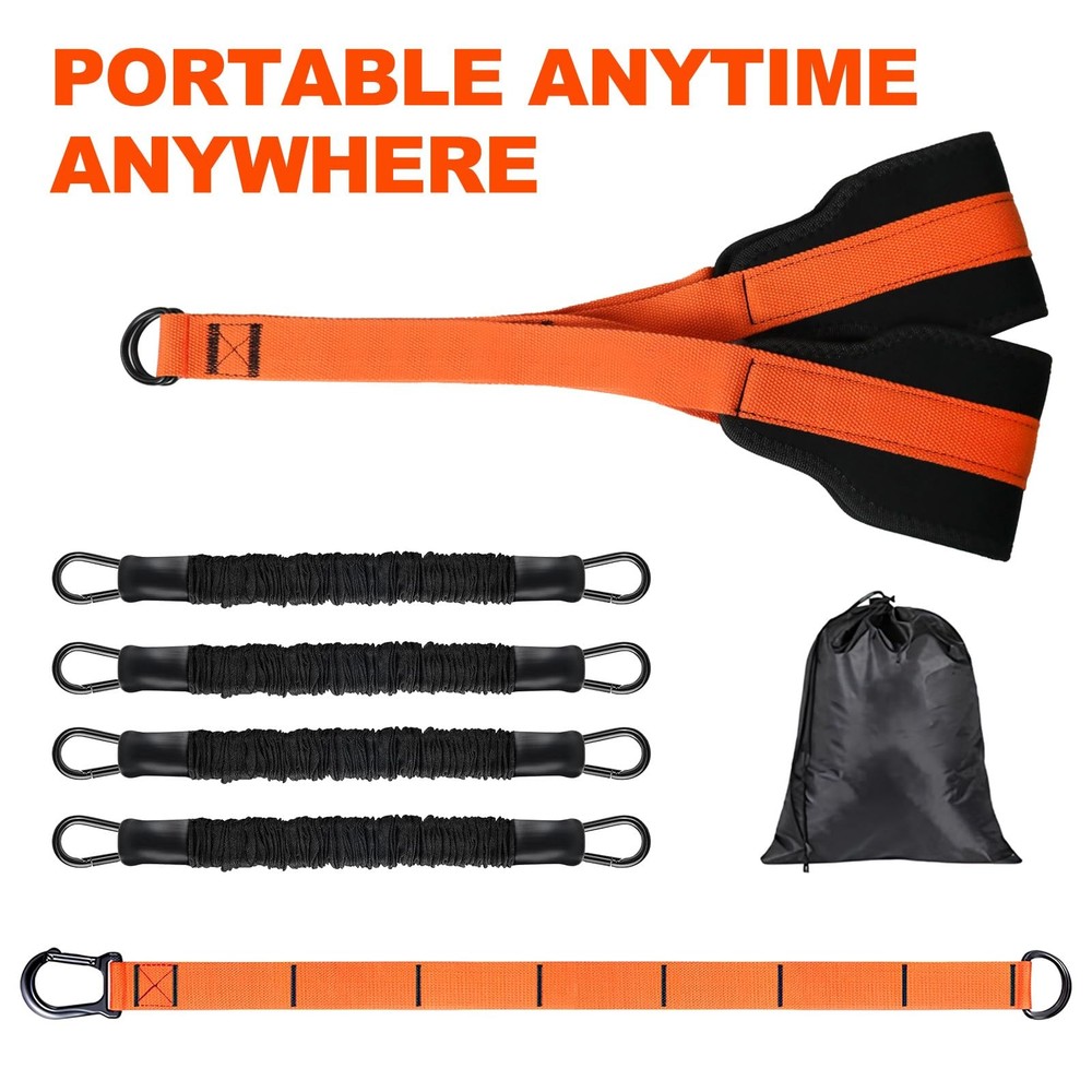 Pull Up Assistance Bands 65-260lbs, 4 Heavy Duty Pull Up Resistance Bands wit...