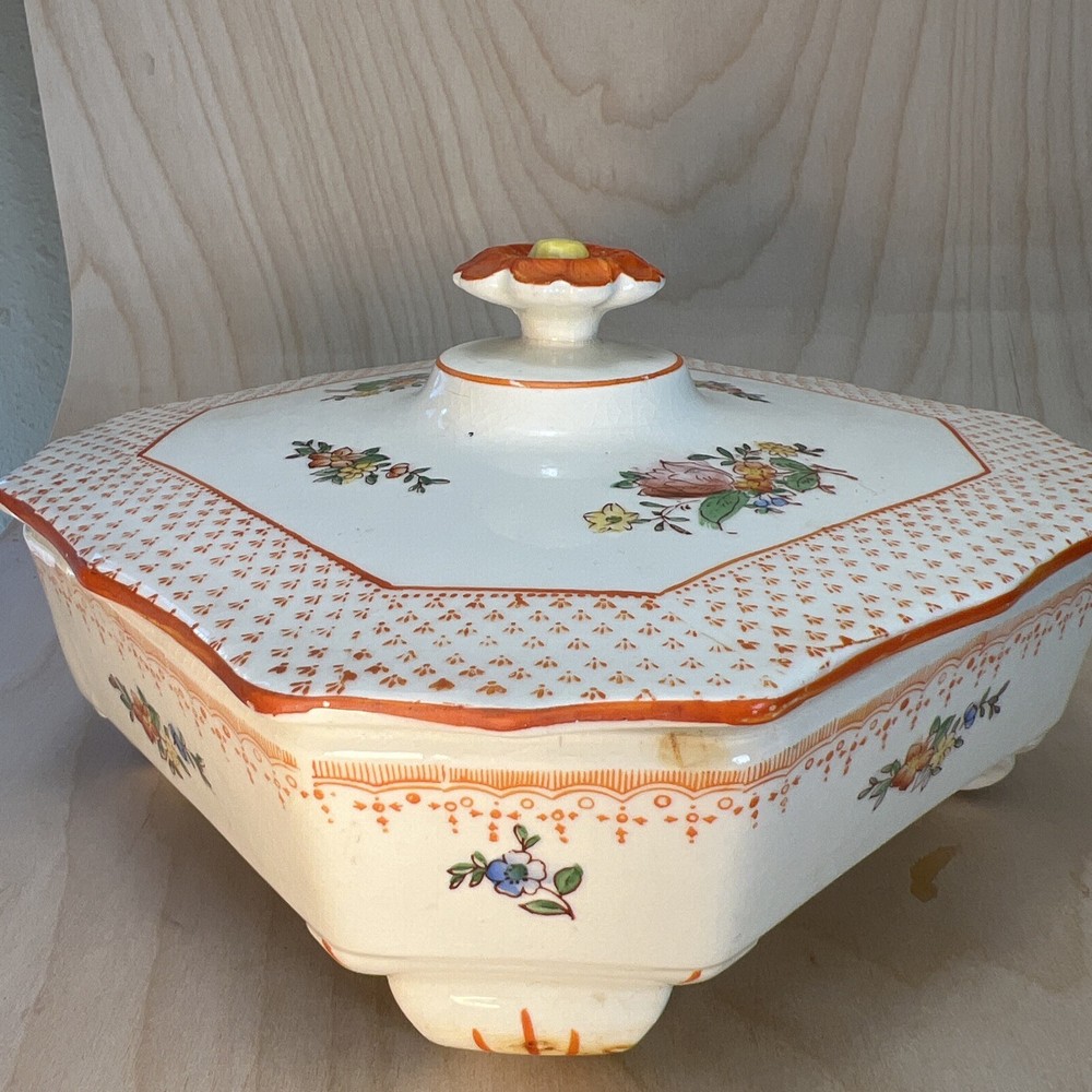 Chintz Divided Covered Dish Japan
