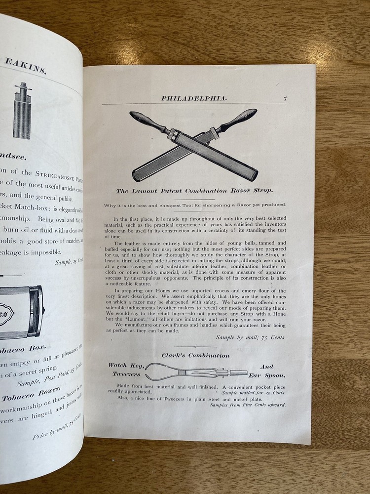 George Eakins Silver Plate Novelties 1879 Illustrated Sales Catalog