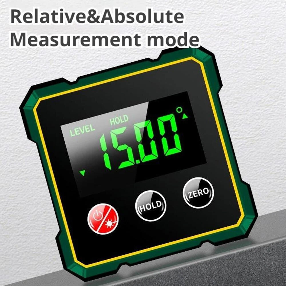 Digital Angle Finder Laser Protractor Magnetic Angle Gauge Finder Measuring Tool