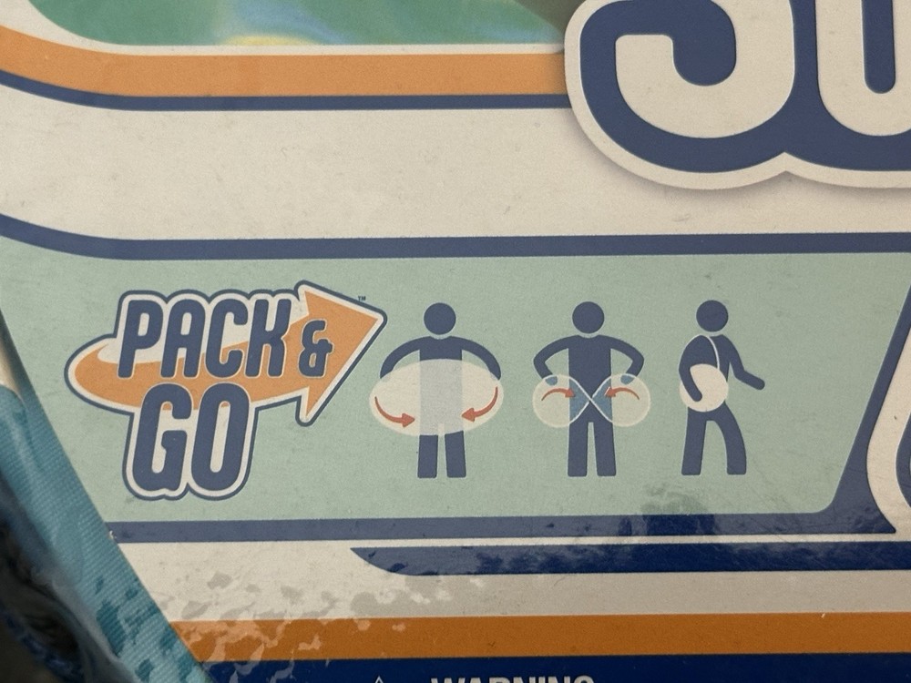 Swimways Sun Canopy Spring Baby Float Hyper-Flate Valve - Shark - Soft Mesh NEW