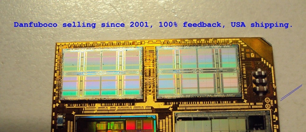ROSS 1996 SPARC CPU + Cache Controller and 4 Cache Chips on Aluminum Substrate