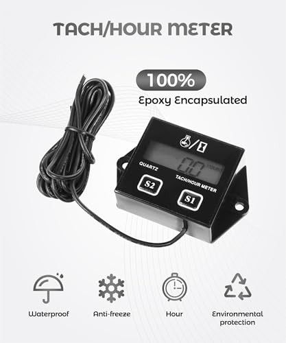 Small Engine Tachometer,Car Accessories Motorcycle Tachometer,Waterproof