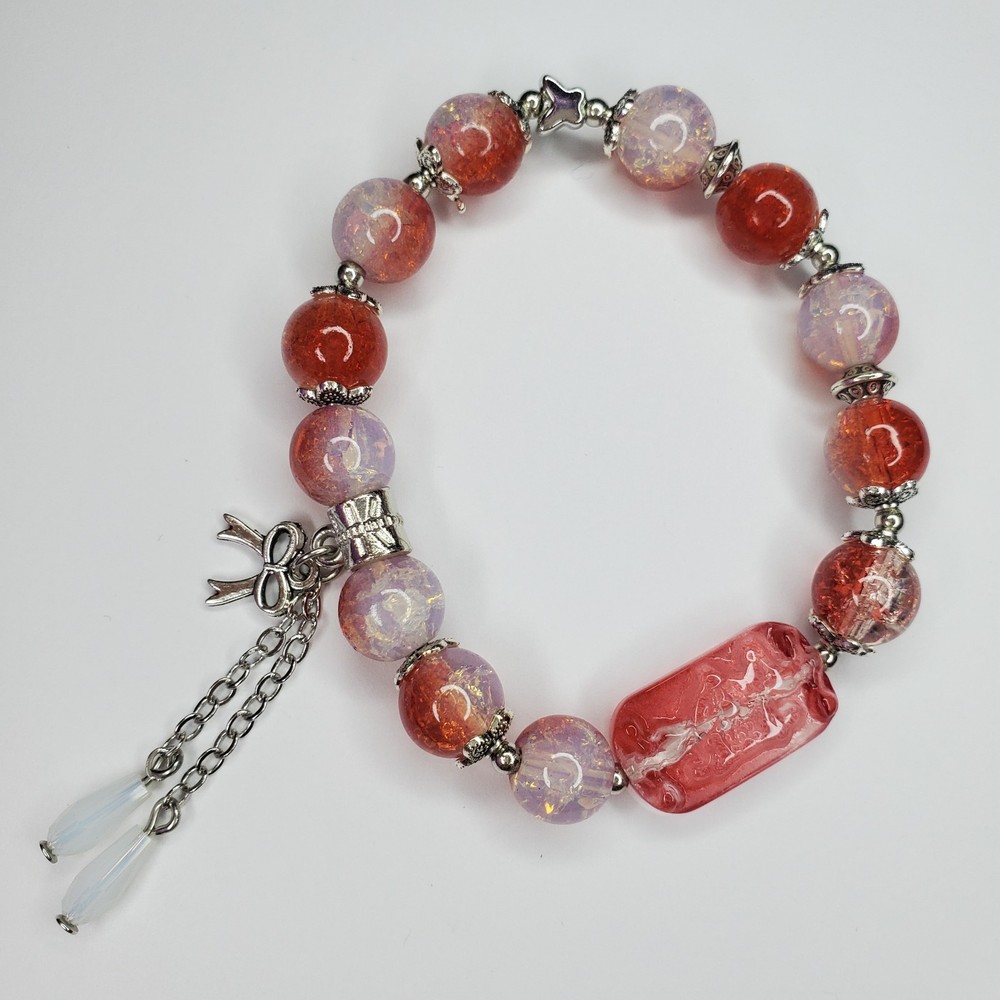 Hand crafted artisan unique gemstone bracelet