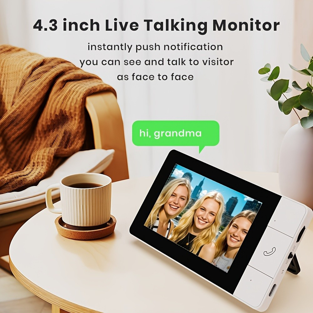 KEPEAK Wireless Doorbell Camera Set