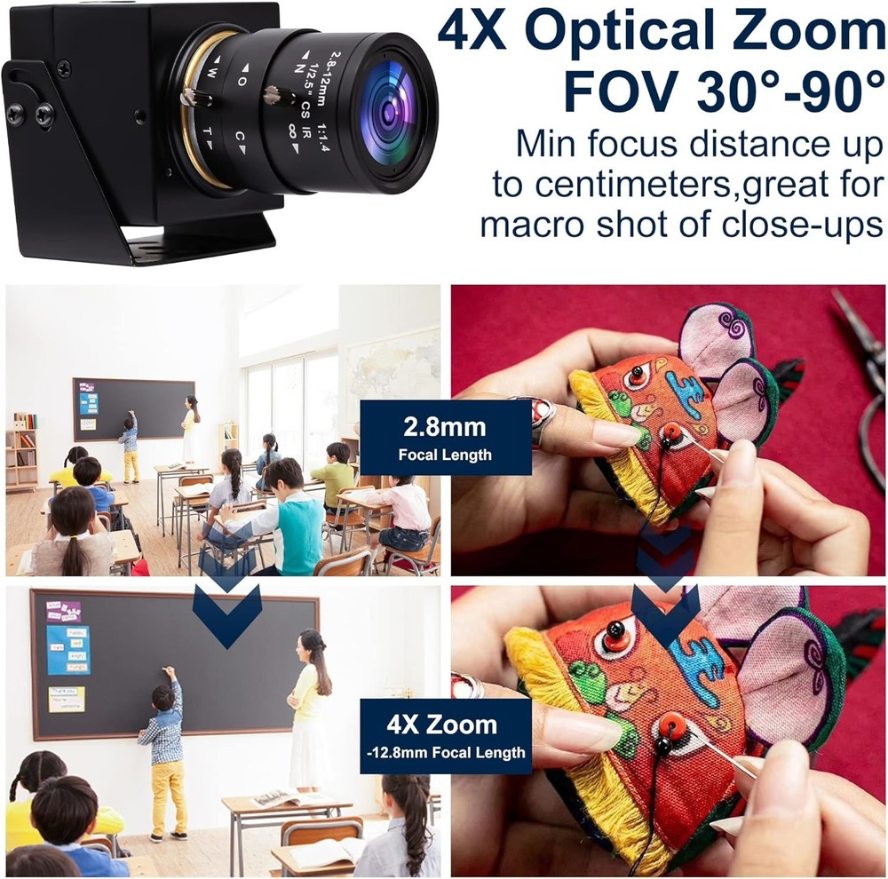 Compact 1080P Video Camera with Manual Focus for Teaching and Presentations