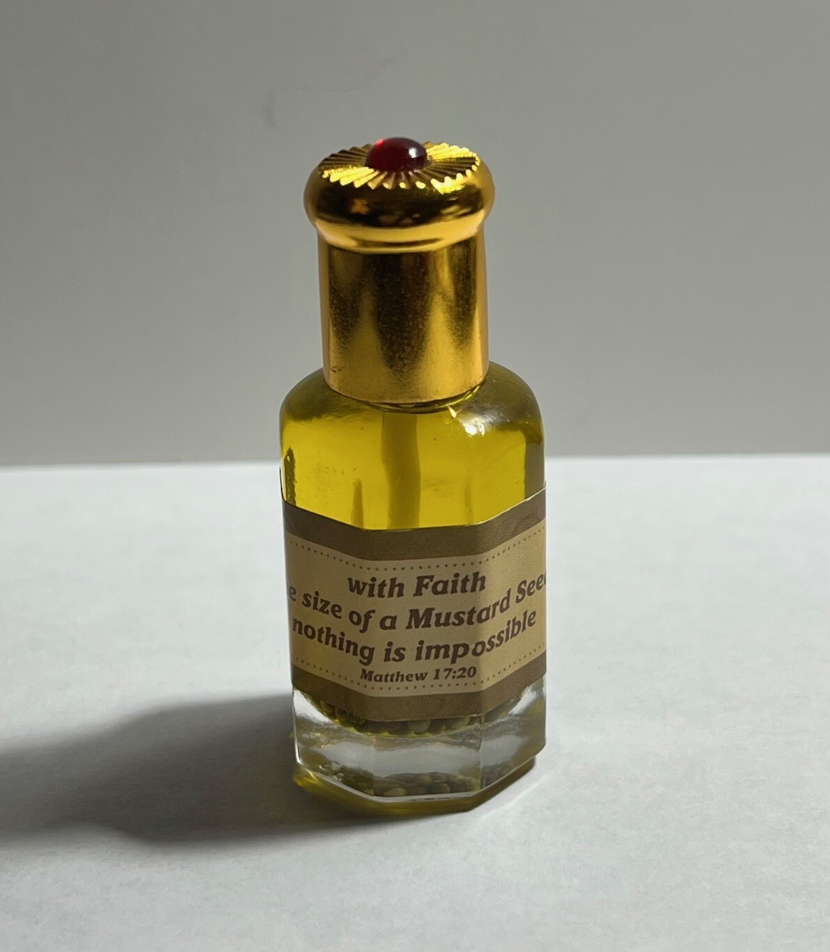 Mustard Seed Prayer Anointing Oil Christian Messianic  1/3 oz