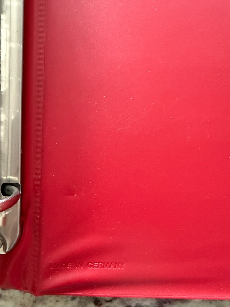 Lighthouse Vario 3-Ring Binder & Slipcase Red with 41 1S 1 Pocket Stock Pages