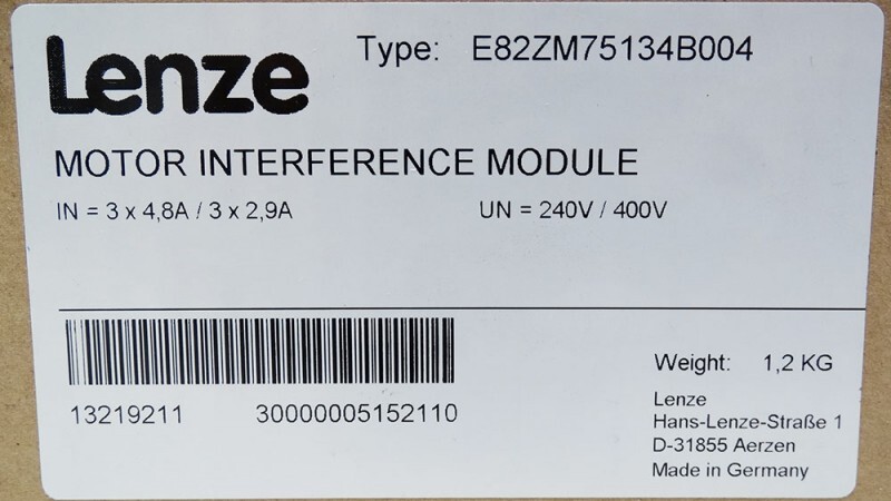 Lenze E82ZM75134B004 13219211 engine suppression module -unused/original packaging-