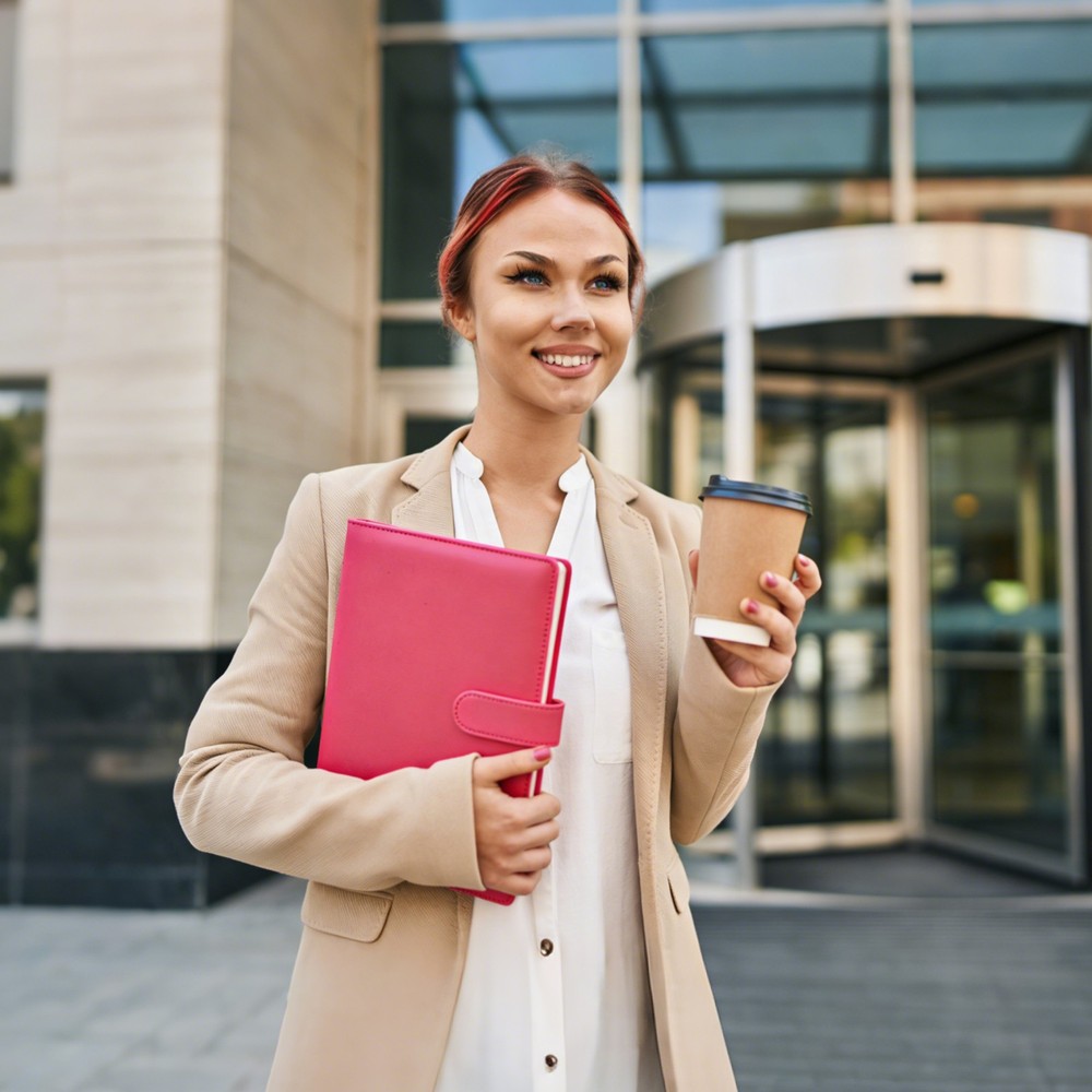 A5 PU Leather Binder Protector, 6 Ring Loose Leaf Notebook Shell, Yellow