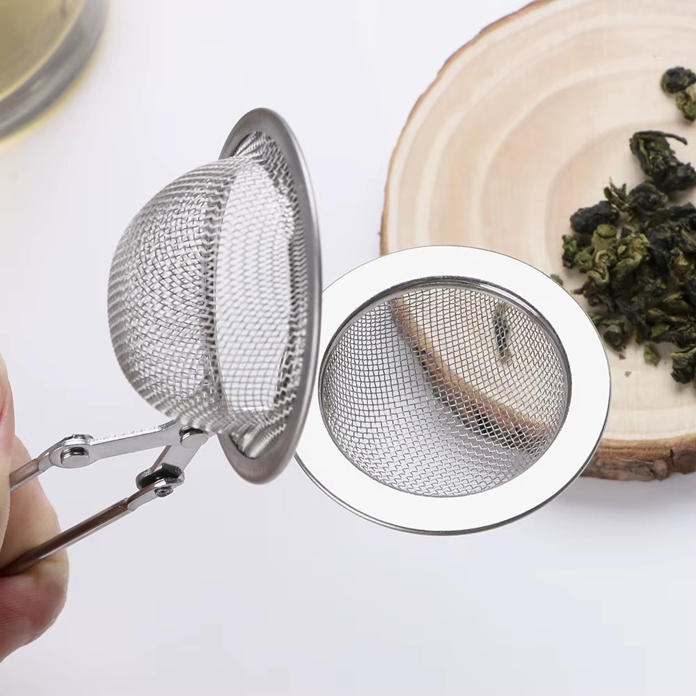 Stainless Steel Tea Infuser Handle Mesh Ball Strainer Herb Spice Filter Diffuser