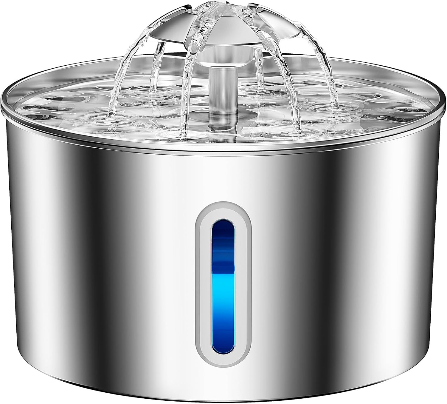 Cat Water Fountain Stainless Steel - 74Oz/2.2L Corded Pet Water Dispenser Automa