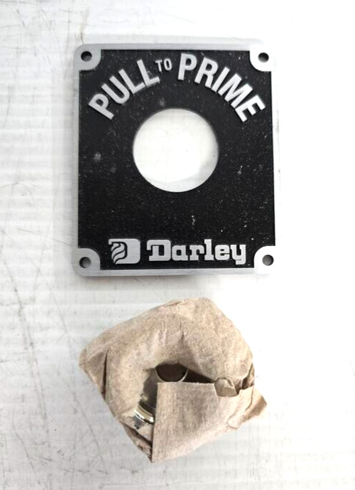 Darley Pull To Prime Valve Cover Plate