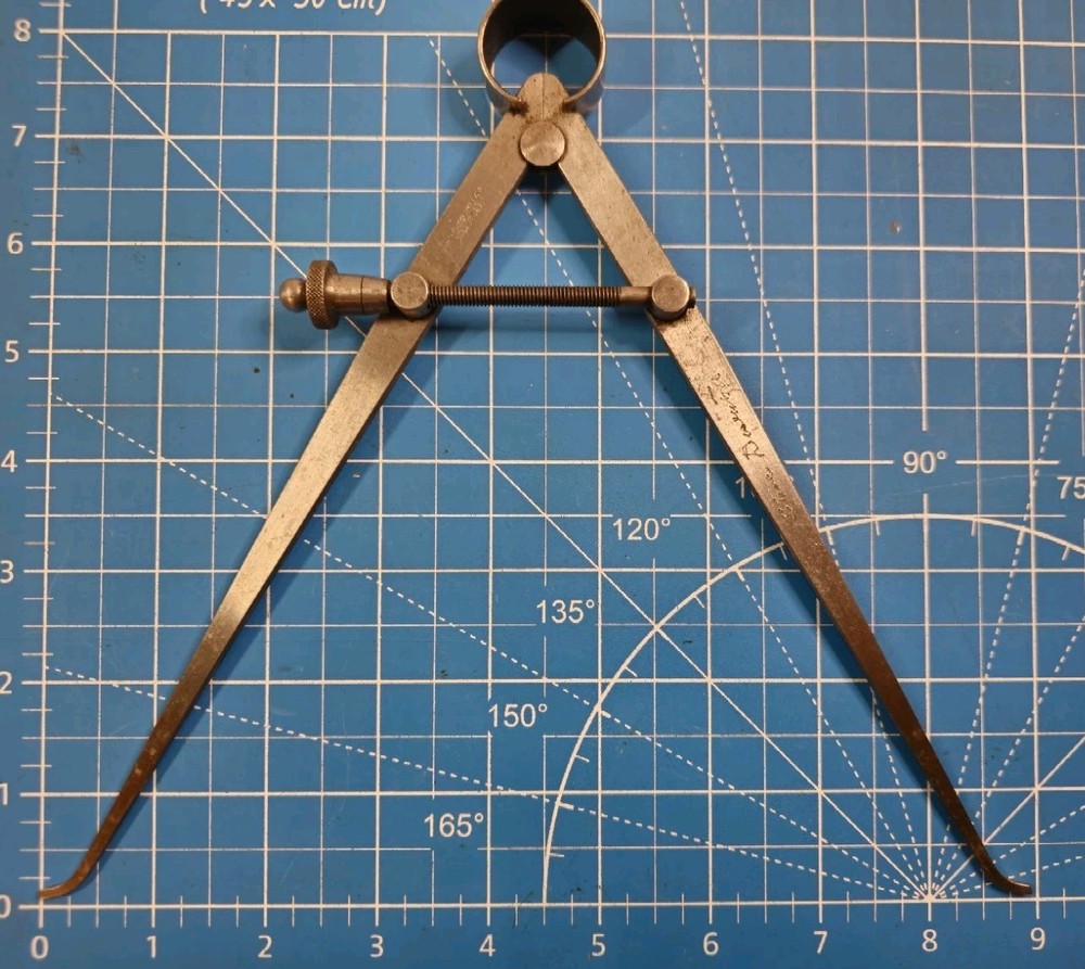 Vintage Lufkin 8½" Spring Inside Caliper Machinists Tool
