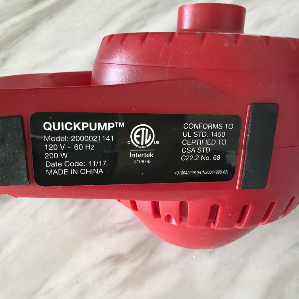 Coleman 120V Electric Portable Quickpump Pump Universal