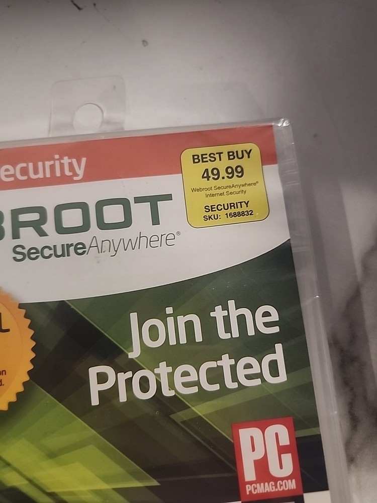 Webroot Secure Anywhere Internet Security 3 Devices Still Sealed