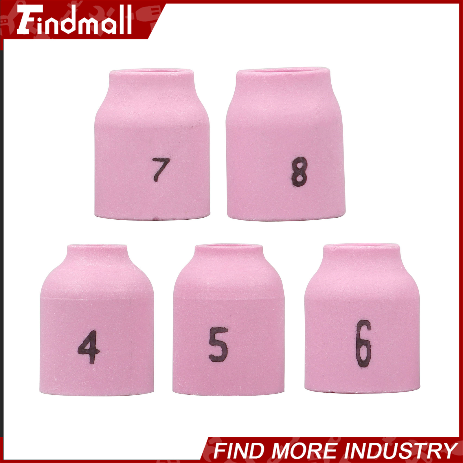 Findmall 58 Pack TIG Welding Torch Kit 040"~1/8" Gas Lens Setup For WP-9/20/25