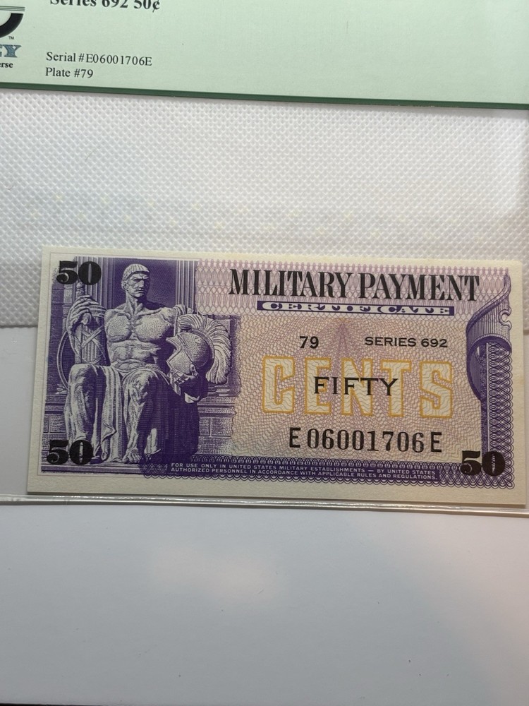 Military Payment Certificate PCGS