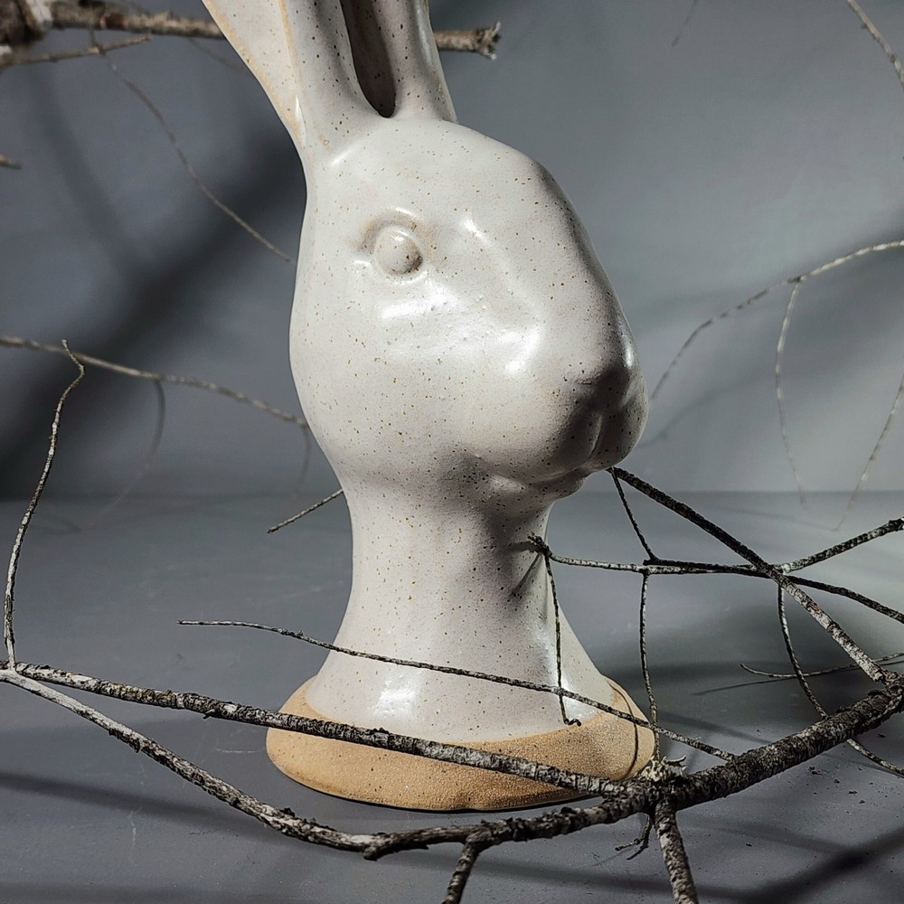 Tall Ceramic Rabbit Head