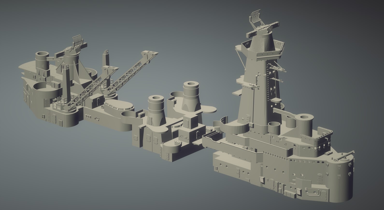 1/350 USS Washington BB56 1942 Conversion Set for Trumpeter North Carolina kit