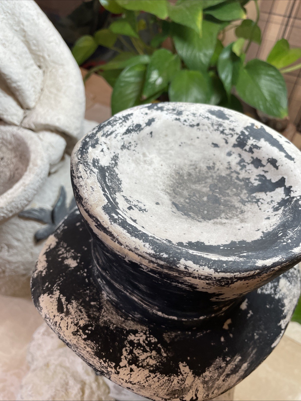 Christmas Snowman Bird Feeders Black Birds Fiberglass Mix Materials Beautiful 2