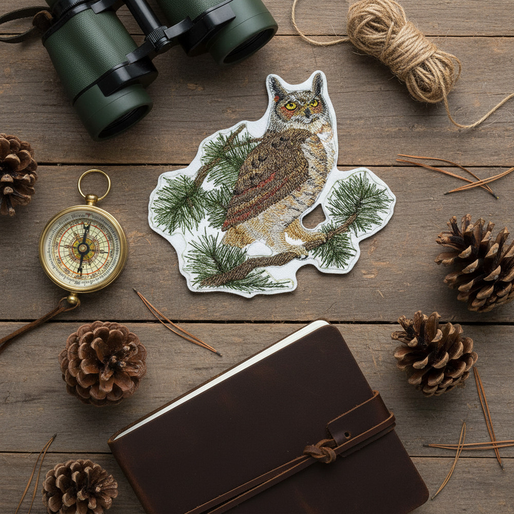 Great Horned Owl Embroidered Patch