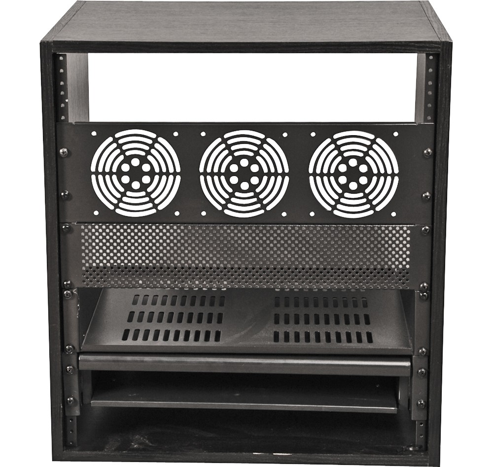 Gator Studio Rack Black 12-Space