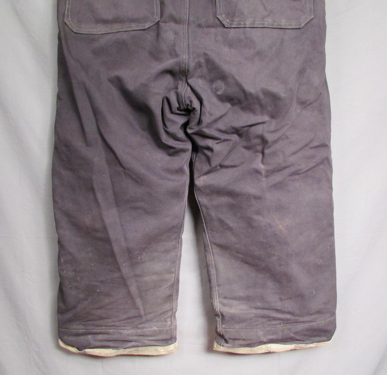 Vintage Globe Mfg. Firefighters Bunker Turnout Gear Pants Suspenders Fireman 40
