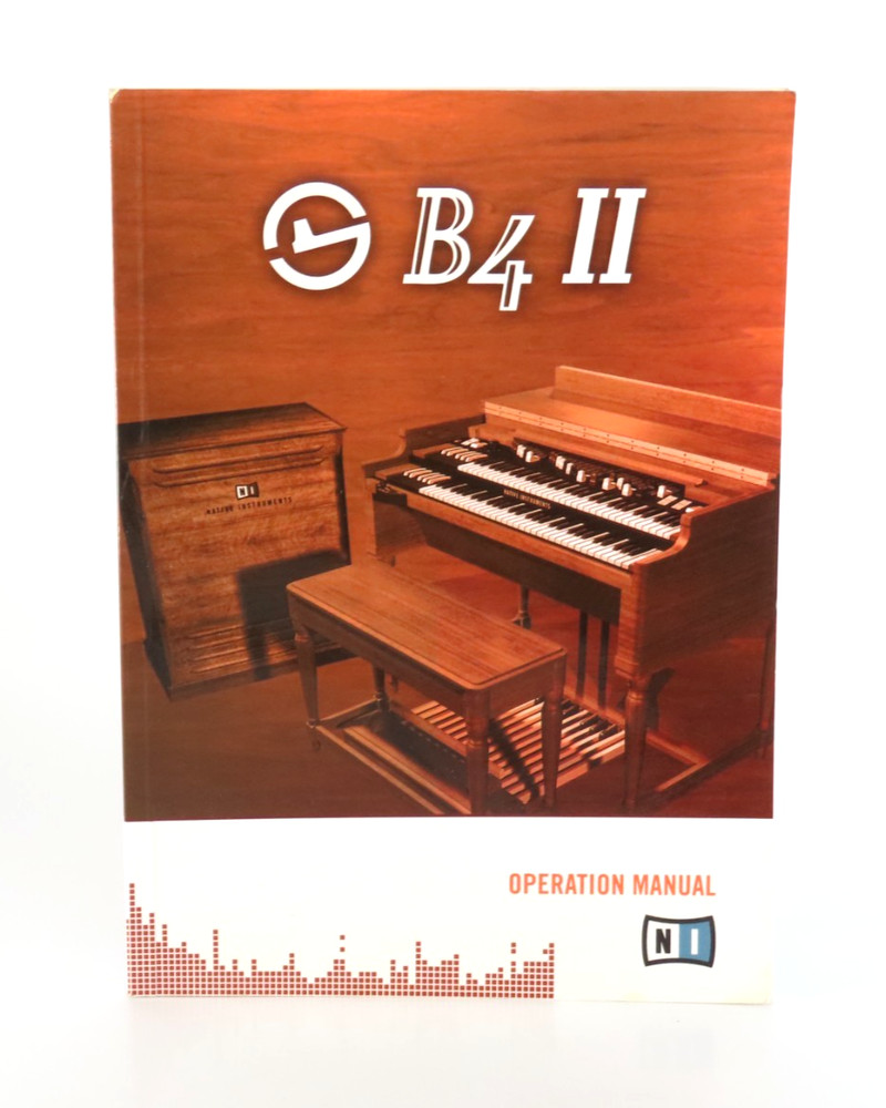 Native Instruments B4 II Operation Manual Software Synthesis 2004 Guide