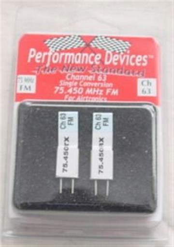 Airtronics 75Mhz FM Crystal Set - Channel 63